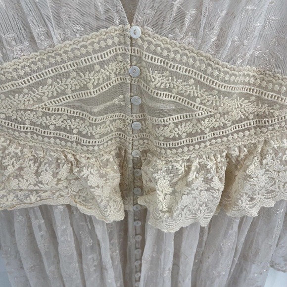 Spell Margot Duster Off White Lace Size Large(40), New with Tags - Picture 8 of 10